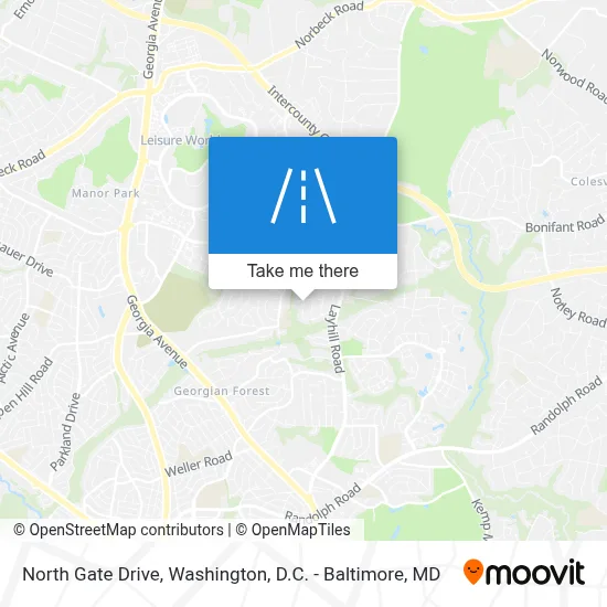 North Gate Drive map