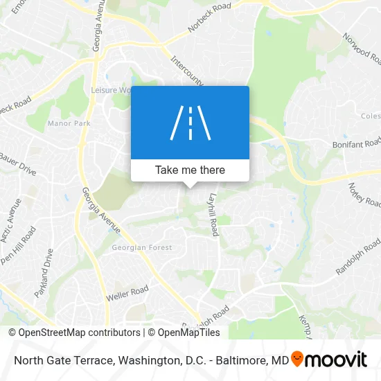 North Gate Terrace map
