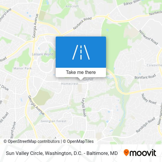 Mapa de Sun Valley Circle
