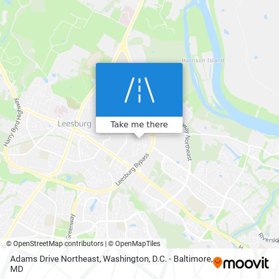 Mapa de Adams Drive Northeast