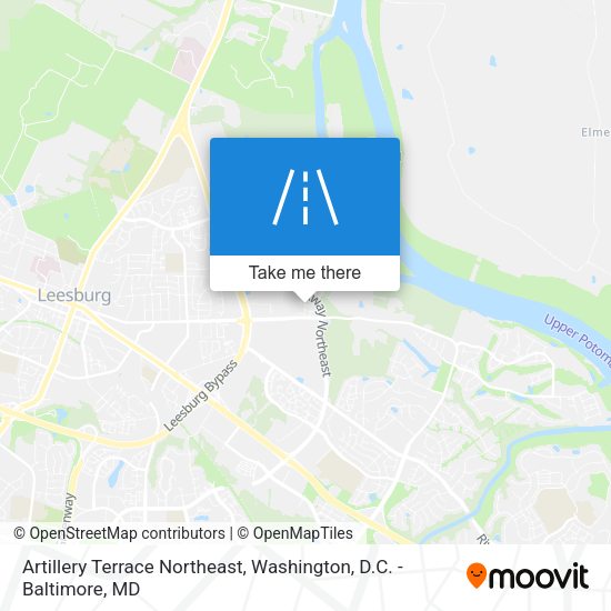 Artillery Terrace Northeast map