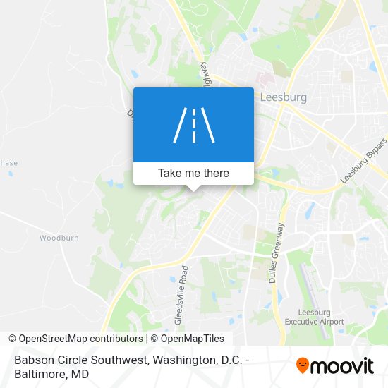 Mapa de Babson Circle Southwest