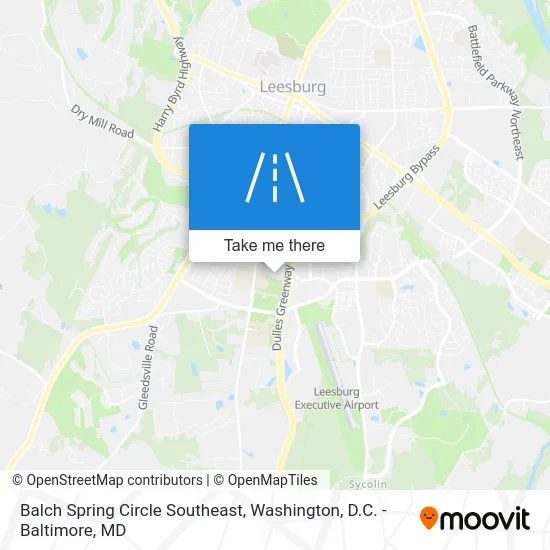Balch Spring Circle Southeast map