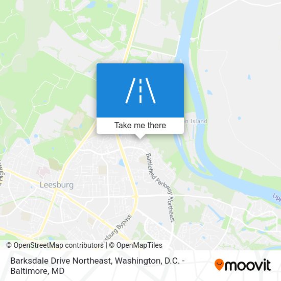 Mapa de Barksdale Drive Northeast