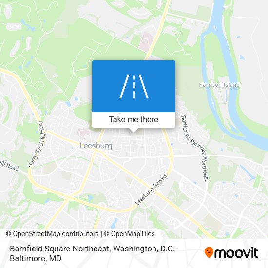 Barnfield Square Northeast map