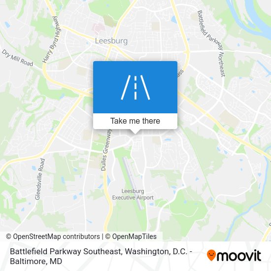 Mapa de Battlefield Parkway Southeast