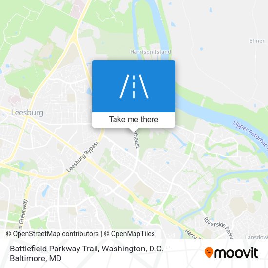 Battlefield Parkway Trail map