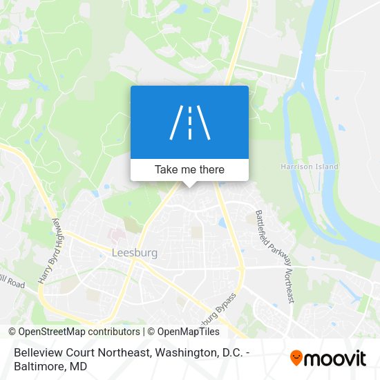 Belleview Court Northeast map