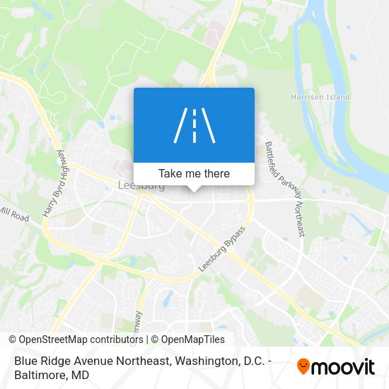 Blue Ridge Avenue Northeast map