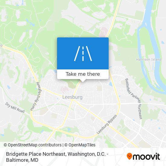 Mapa de Bridgette Place Northeast