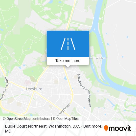 Bugle Court Northeast map