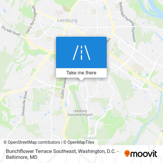 Mapa de Bunchflower Terrace Southeast