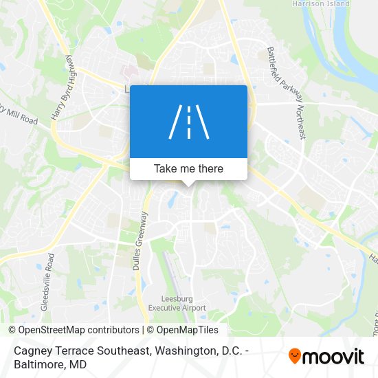 Cagney Terrace Southeast map