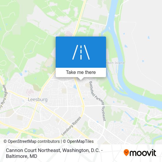 Mapa de Cannon Court Northeast
