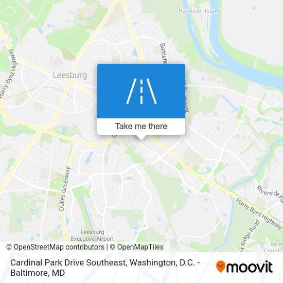 Cardinal Park Drive Southeast map
