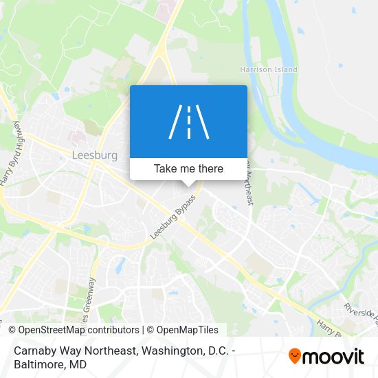 Mapa de Carnaby Way Northeast