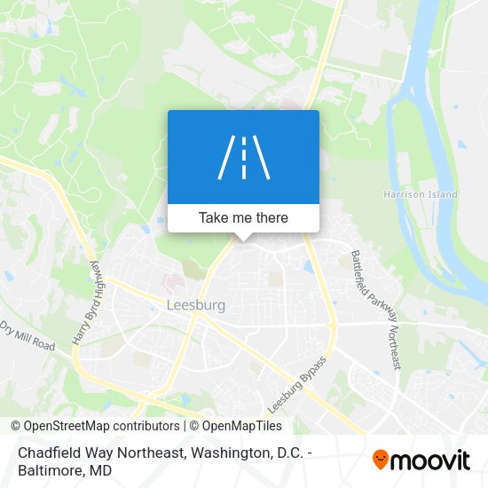 Chadfield Way Northeast map