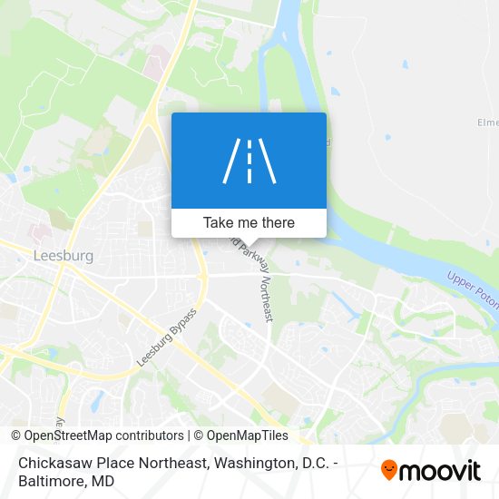 Chickasaw Place Northeast map