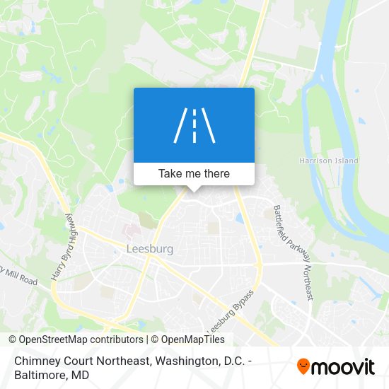 Mapa de Chimney Court Northeast