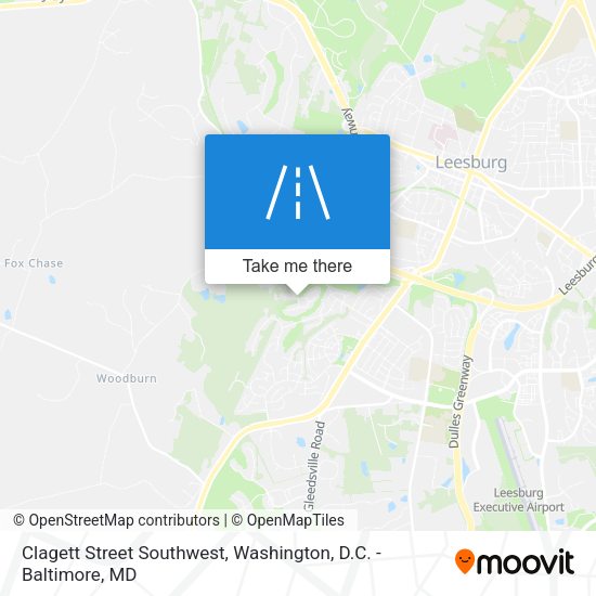 Mapa de Clagett Street Southwest