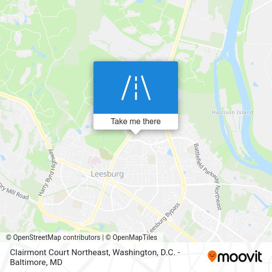 Clairmont Court Northeast map