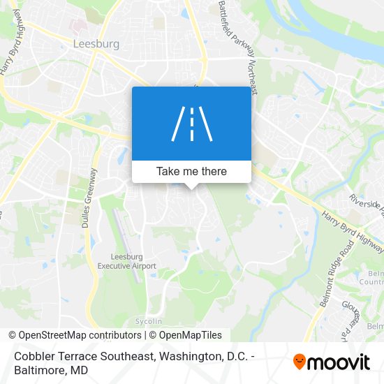 Mapa de Cobbler Terrace Southeast