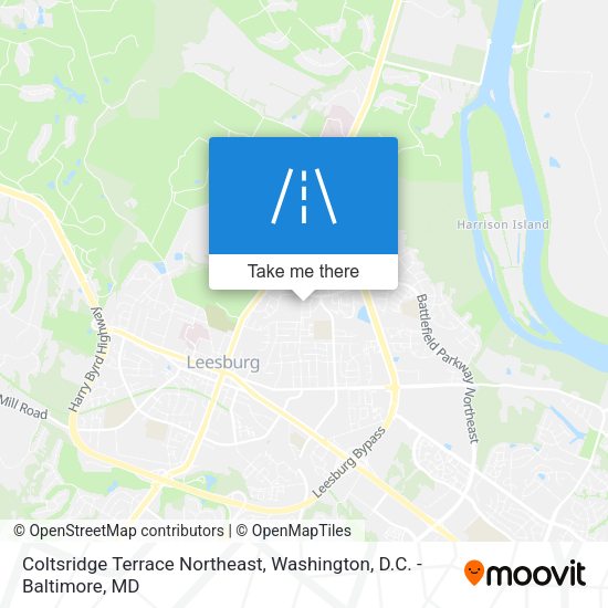 Coltsridge Terrace Northeast map