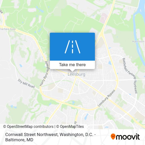 Cornwall Street Northwest map