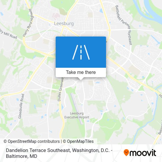 Mapa de Dandelion Terrace Southeast