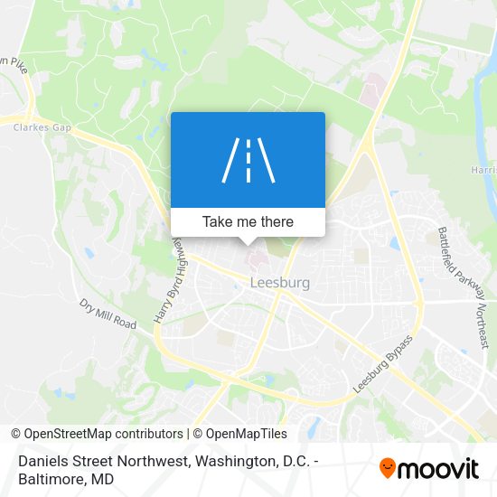 Mapa de Daniels Street Northwest