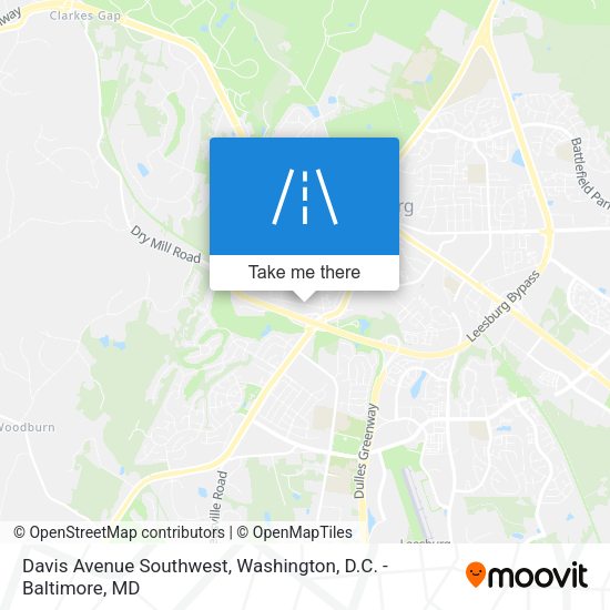 Mapa de Davis Avenue Southwest