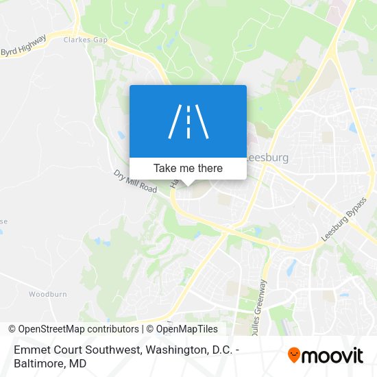 Emmet Court Southwest map