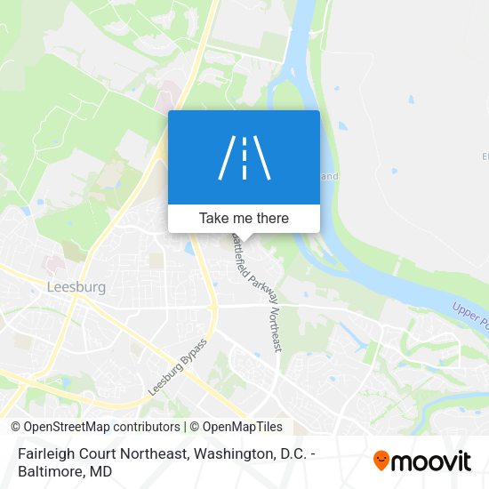 Mapa de Fairleigh Court Northeast