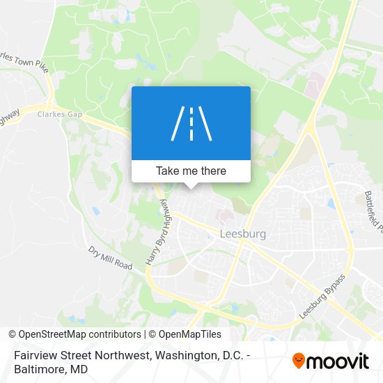 Fairview Street Northwest map