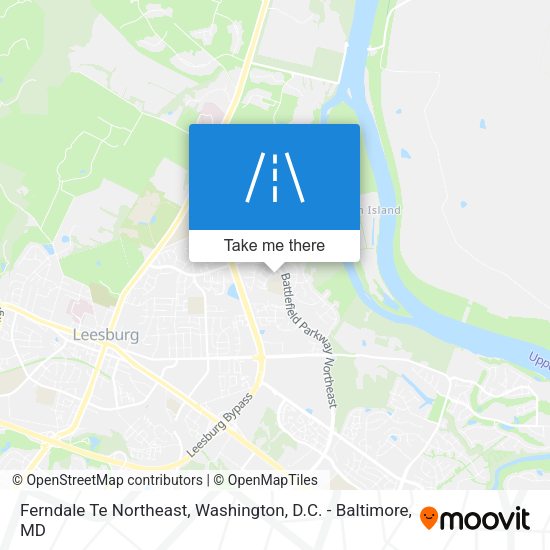Mapa de Ferndale Te Northeast