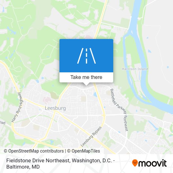 Fieldstone Drive Northeast map