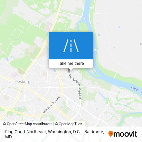 Flag Court Northeast map