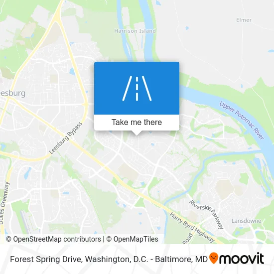 Forest Spring Drive map