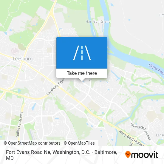 Fort Evans Road Ne map