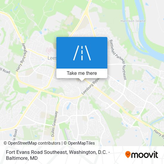 Mapa de Fort Evans Road Southeast