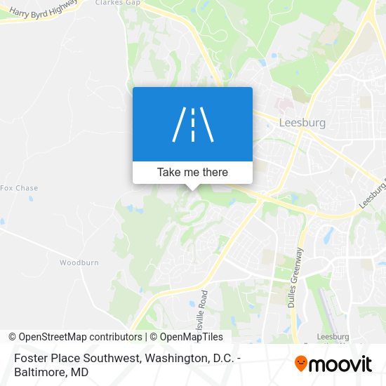 Mapa de Foster Place Southwest