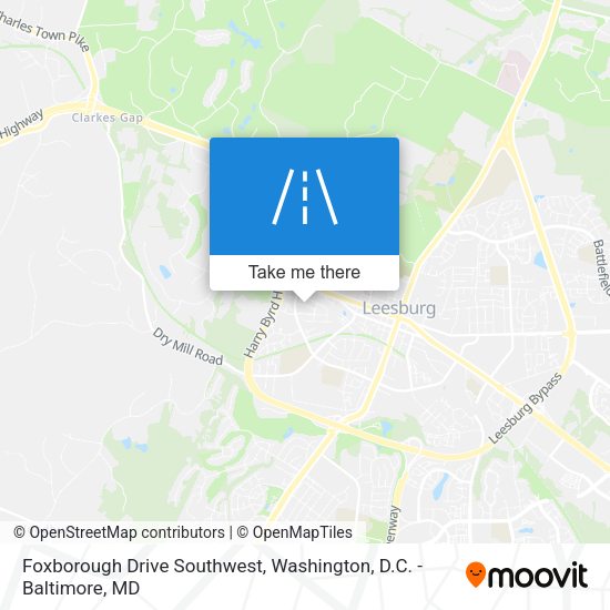 Foxborough Drive Southwest map