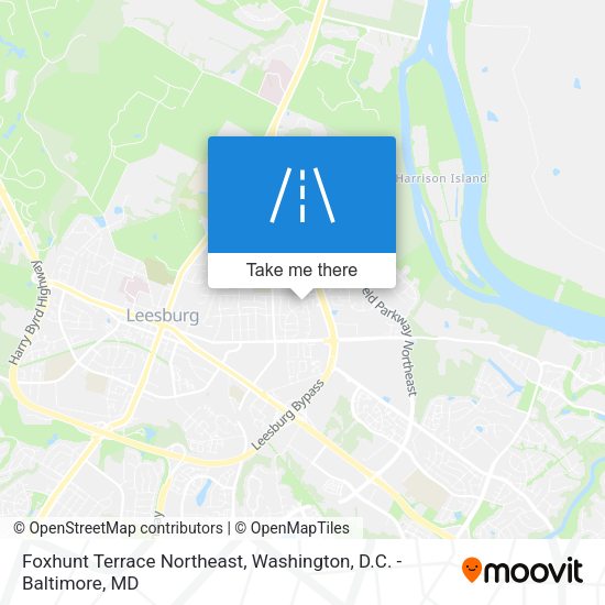 Foxhunt Terrace Northeast map