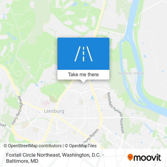 Foxtail Circle Northeast map