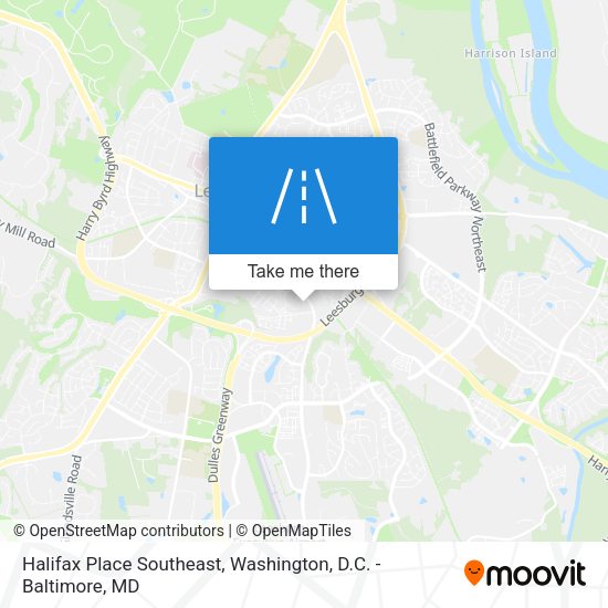 Halifax Place Southeast map
