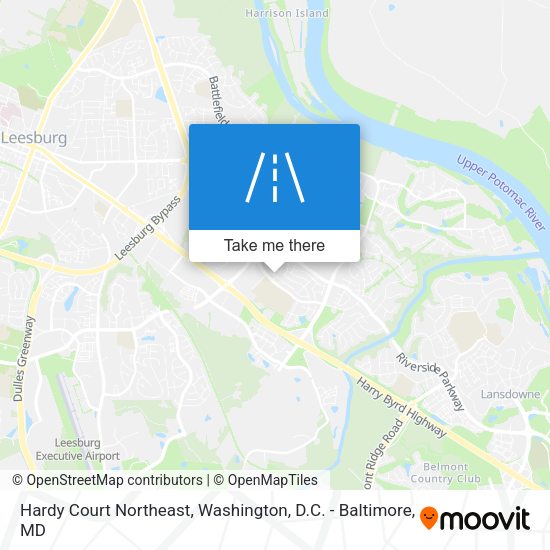 Mapa de Hardy Court Northeast