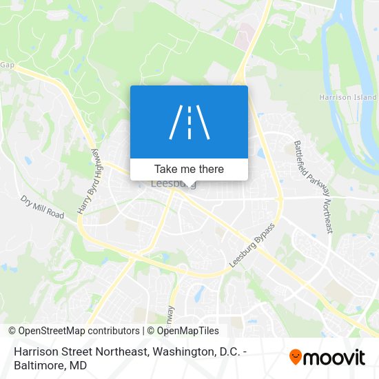 Harrison Street Northeast map