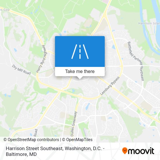 Mapa de Harrison Street Southeast