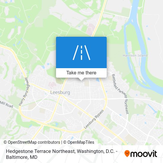 Hedgestone Terrace Northeast map