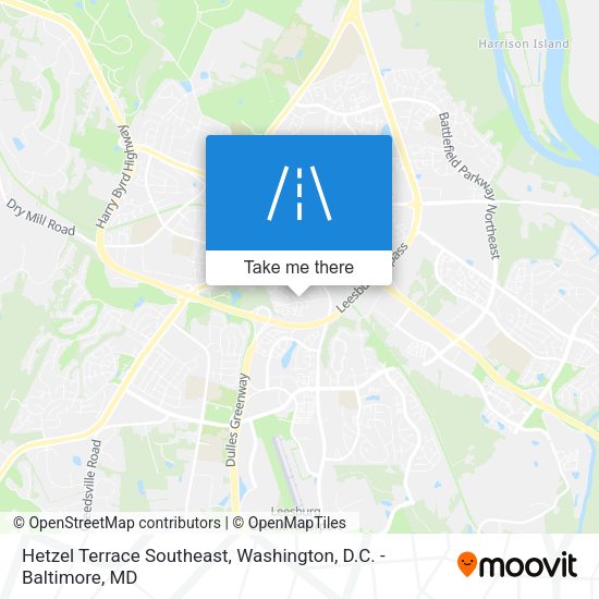 Hetzel Terrace Southeast map